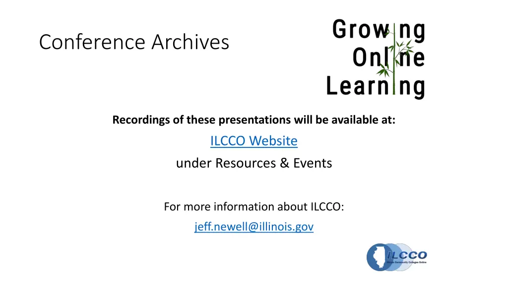 conference archives