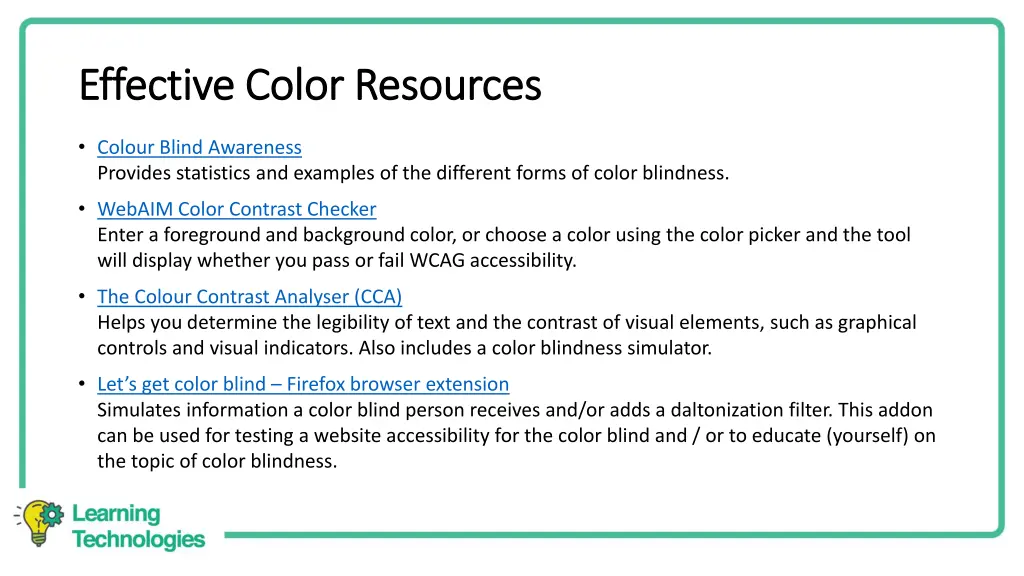 effective color resources effective color