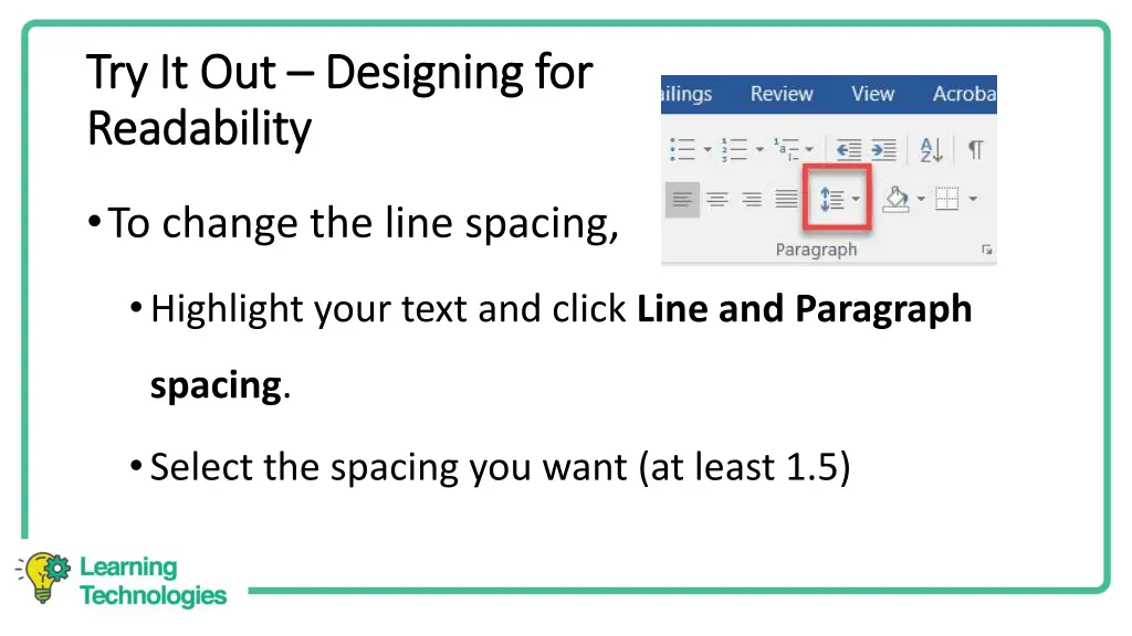 try it out try it out designing for designing