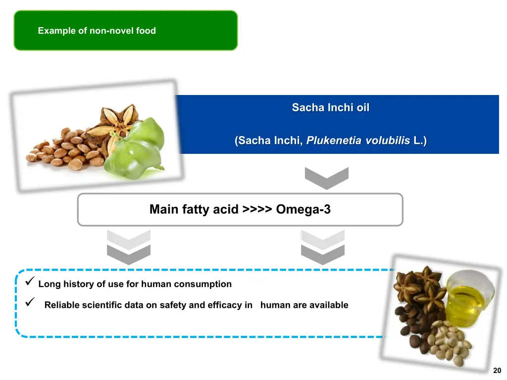 example of non novel food