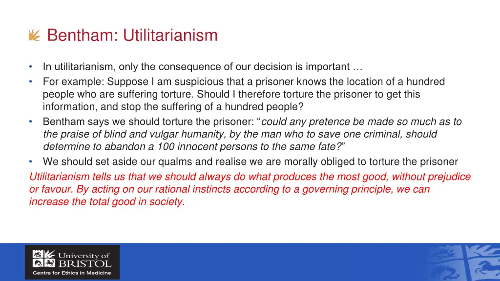 bentham utilitarianism 1
