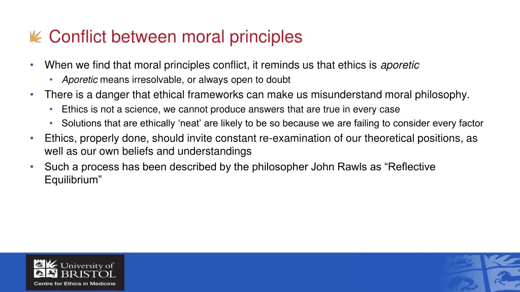 conflict between moral principles