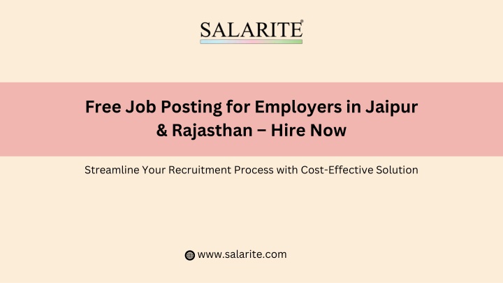free job posting for employers in jaipur