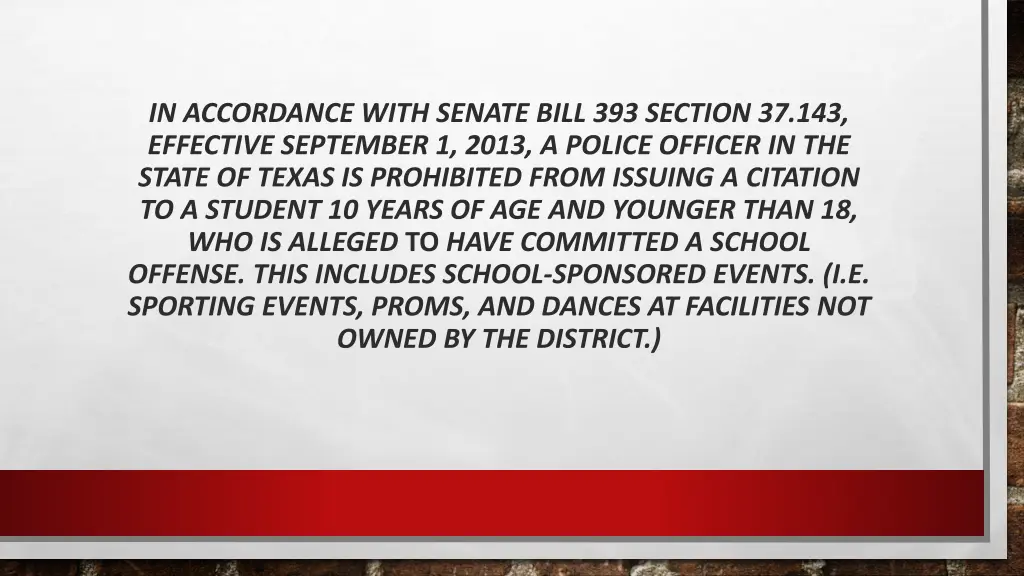 in accordance with senate bill 393 section
