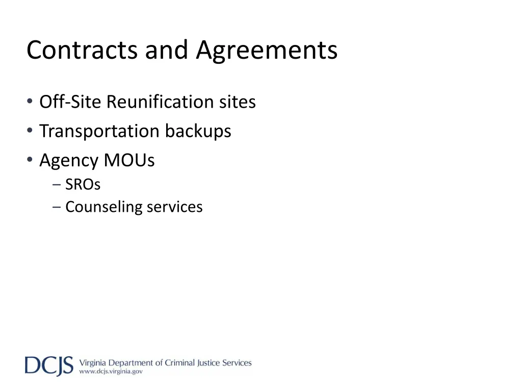 contracts and agreements