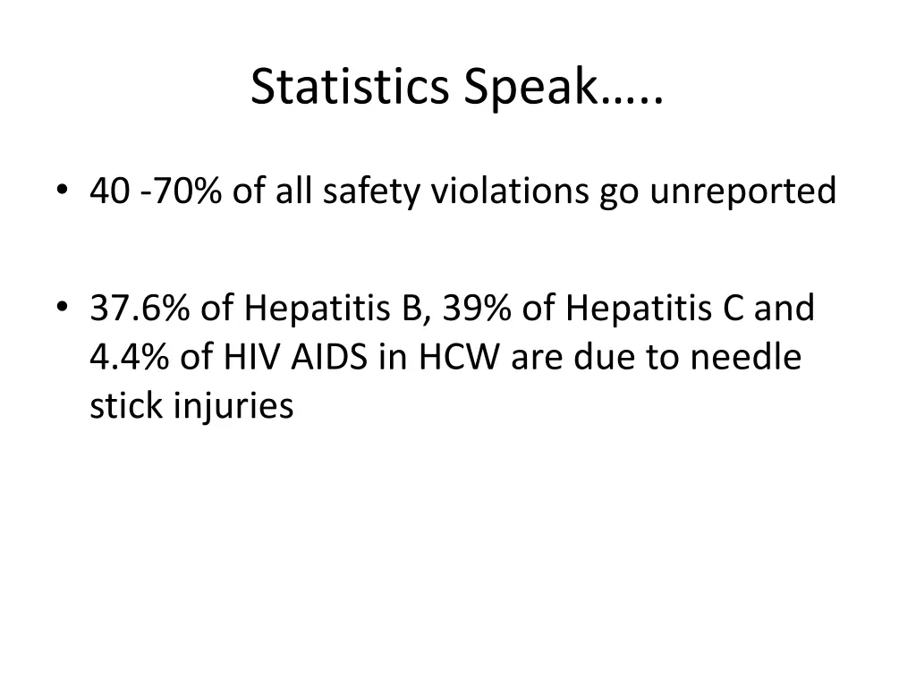 statistics speak