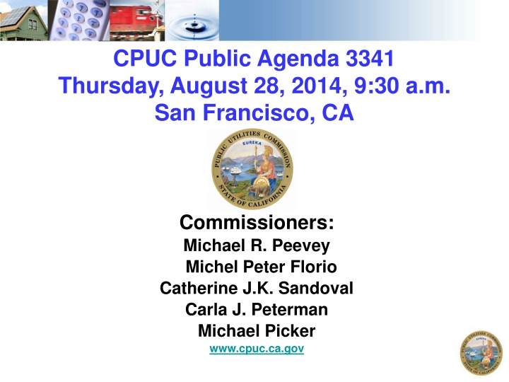cpuc public agenda 3341 thursday august 28 2014