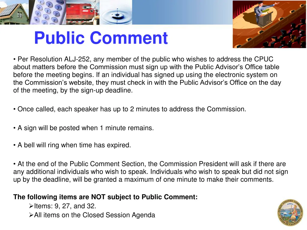public comment 1