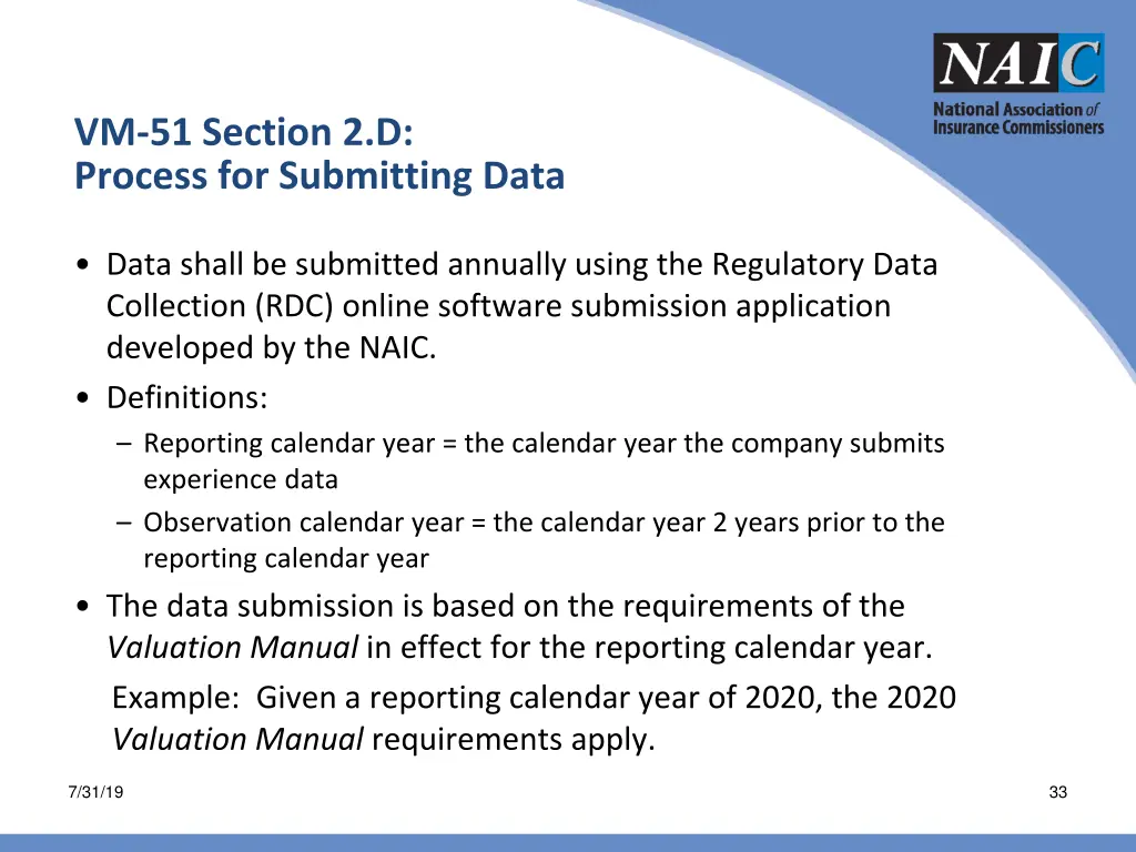 vm 51 section 2 d process for submitting data
