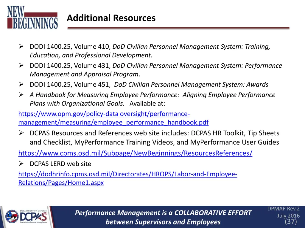 additional resources