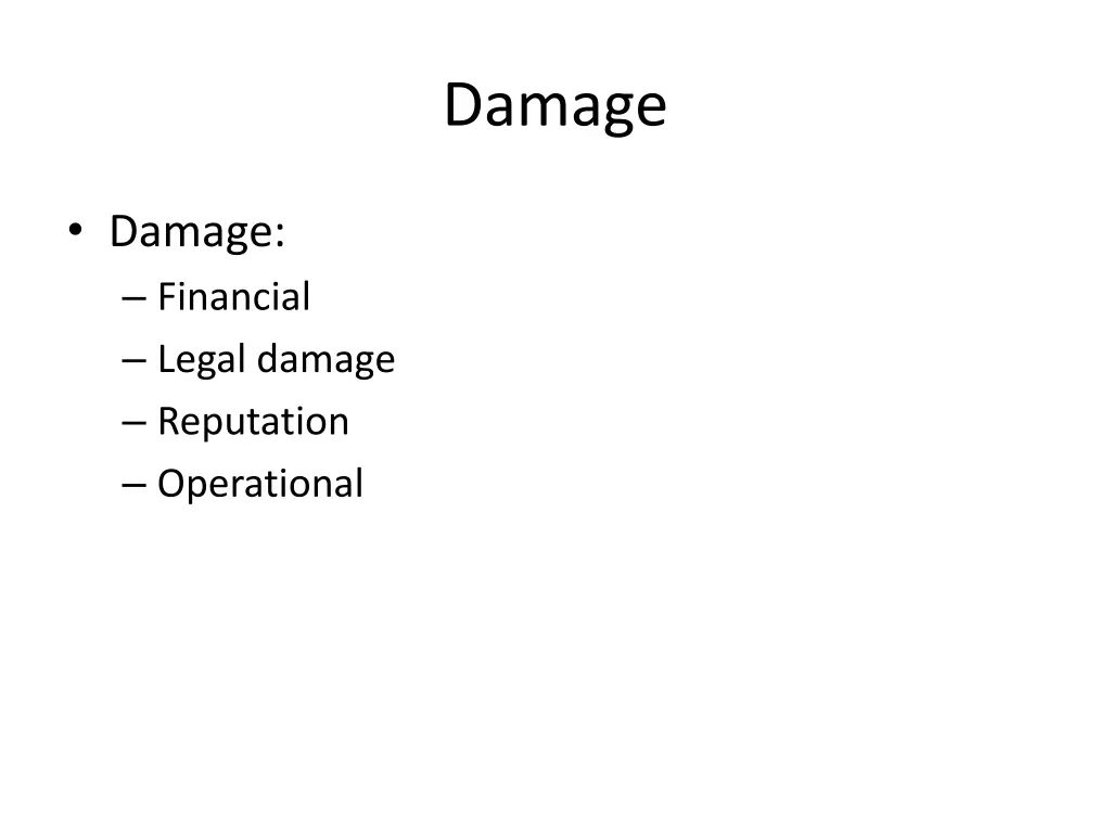 damage