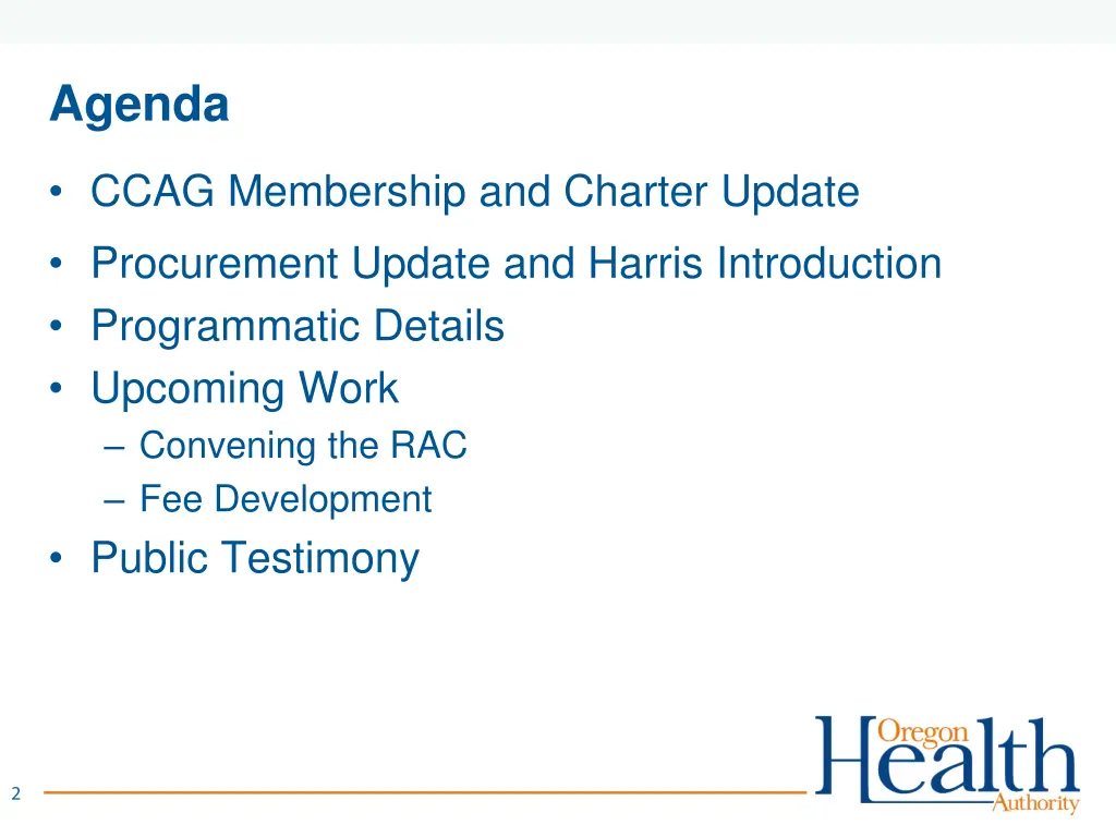 agenda