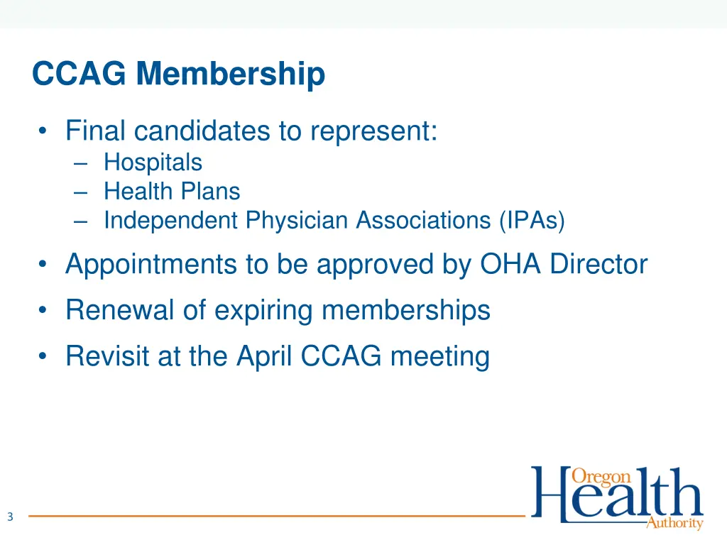 ccag membership
