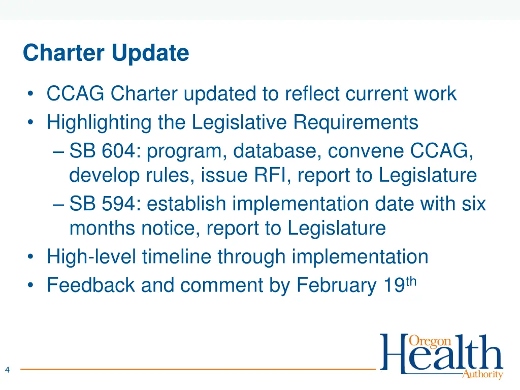 charter update
