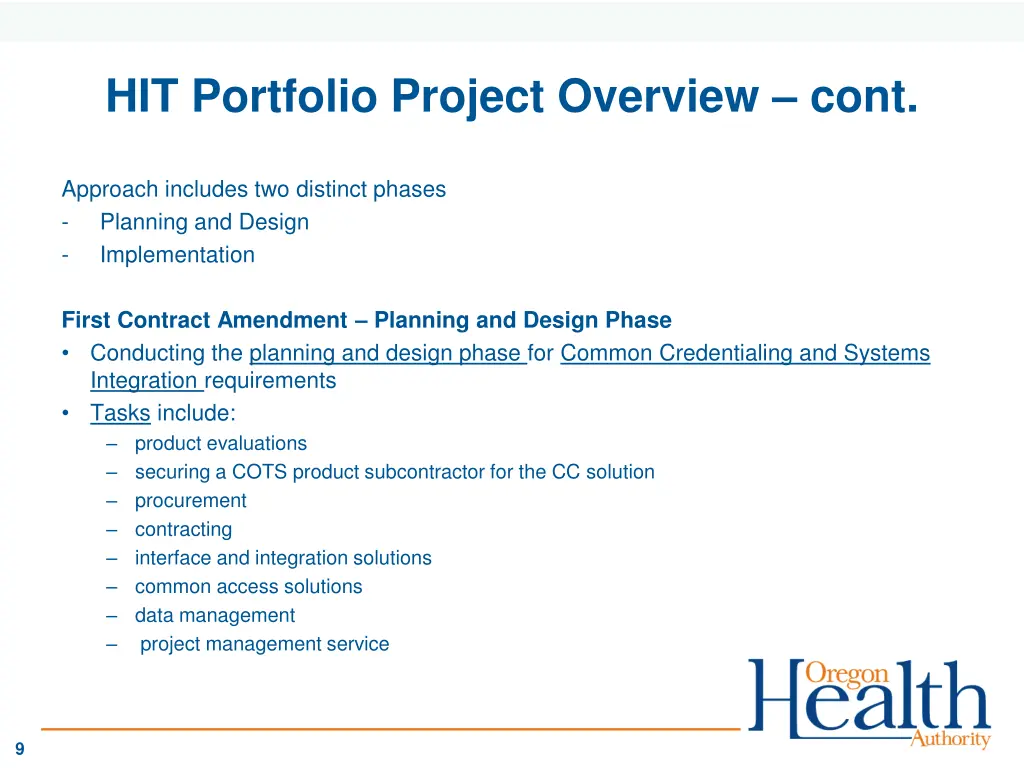 hit portfolio project overview cont