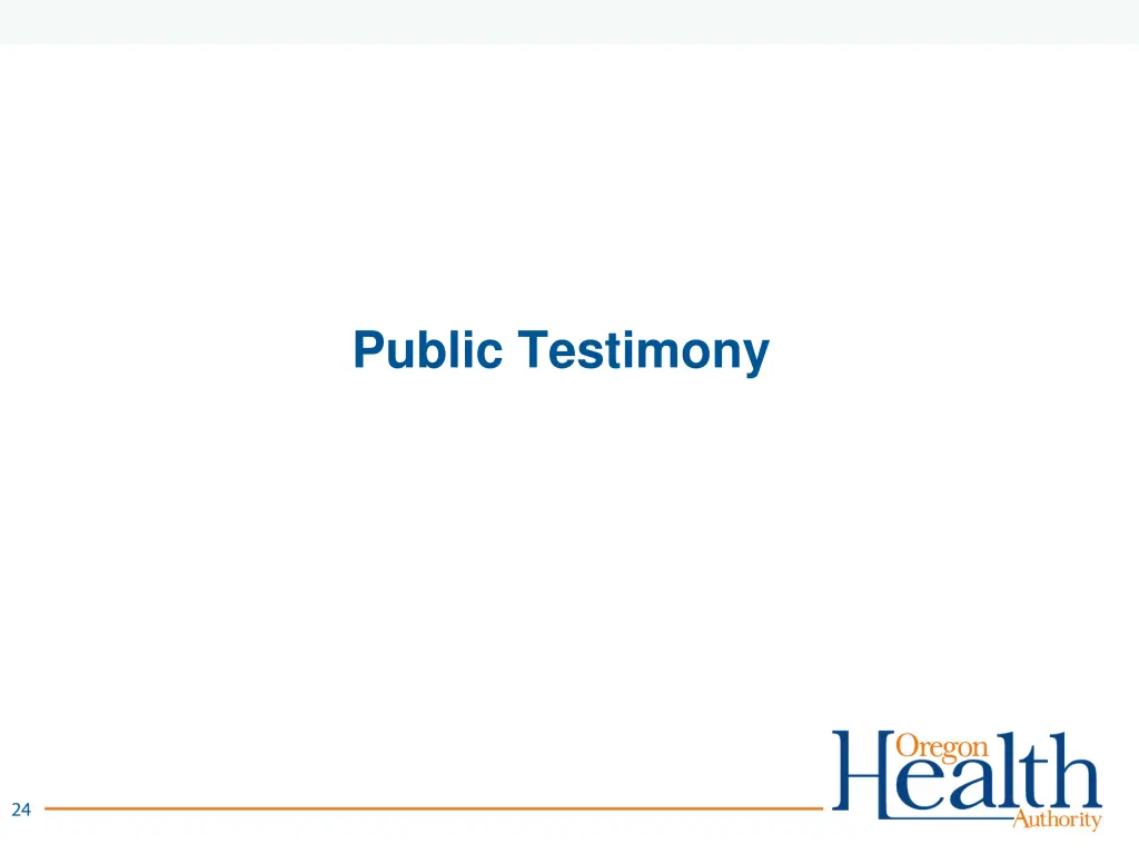public testimony