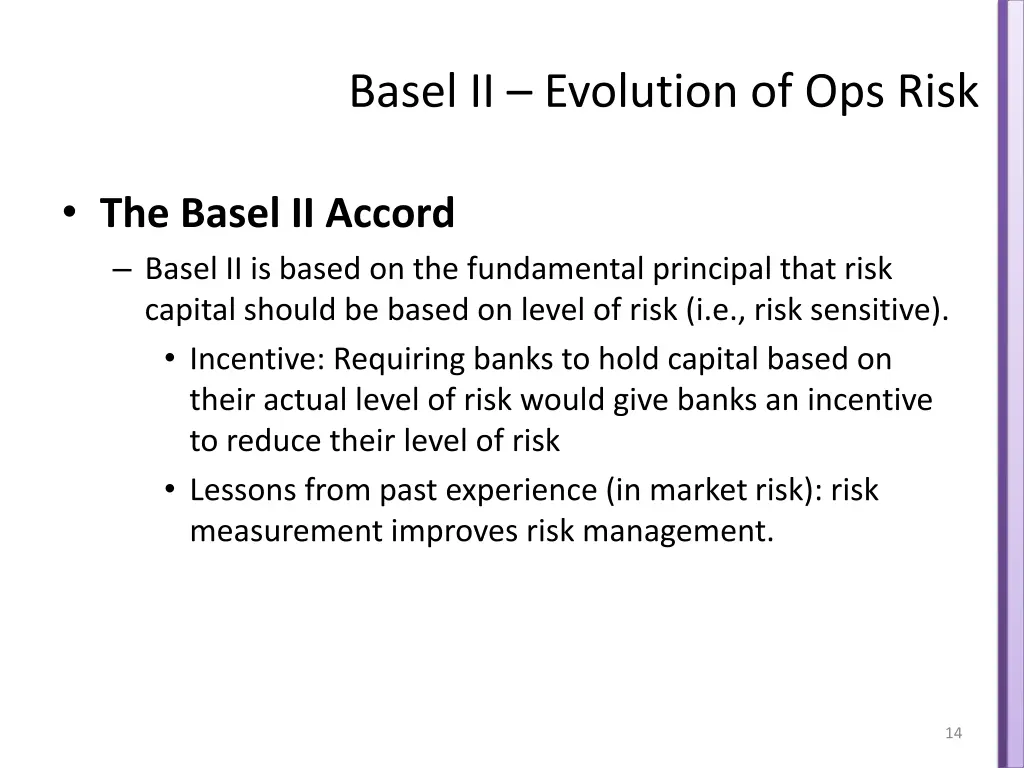 basel ii evolution of ops risk 1