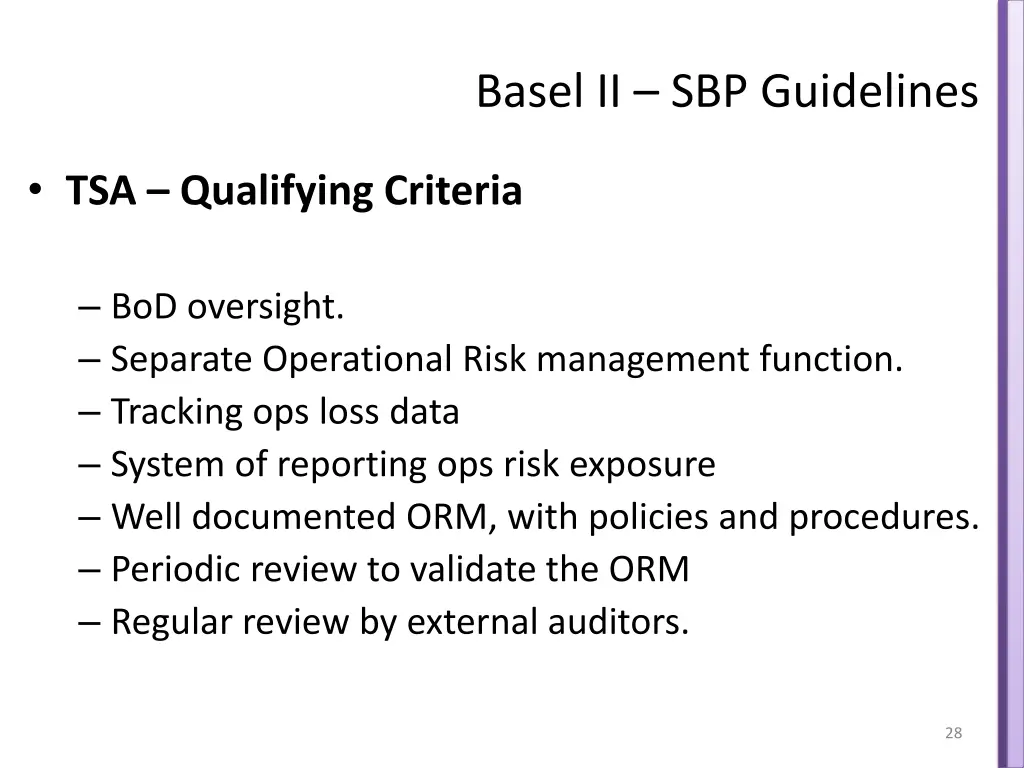 basel ii sbp guidelines 7