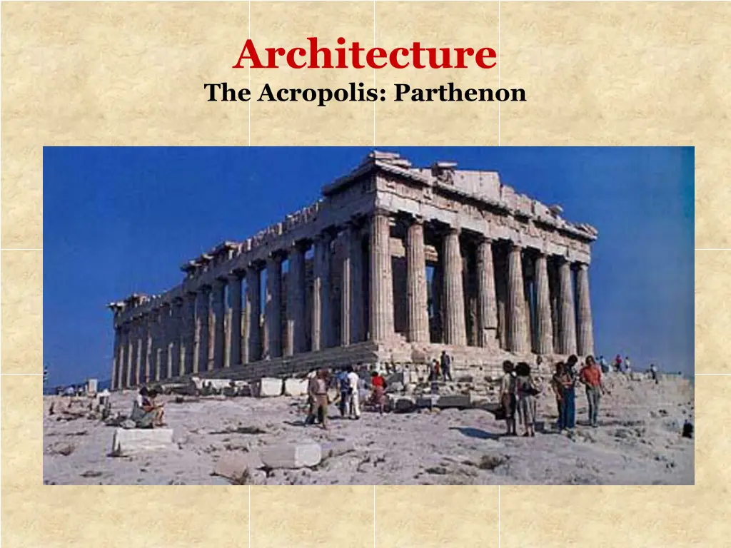 architecture the acropolis parthenon