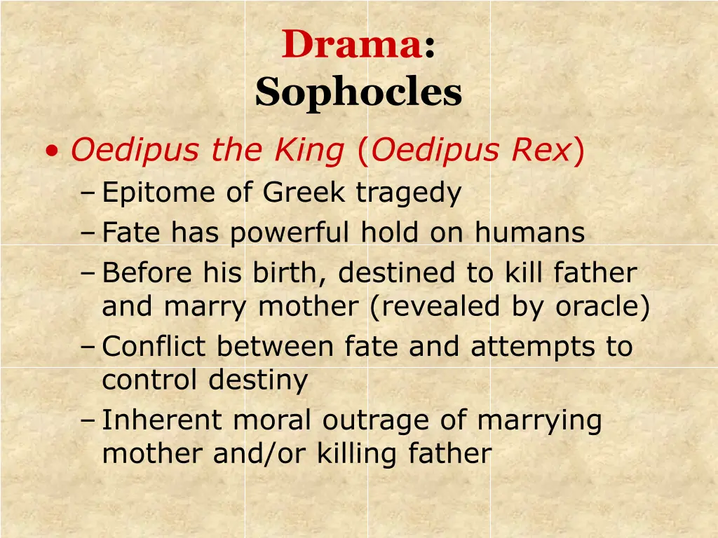 drama sophocles