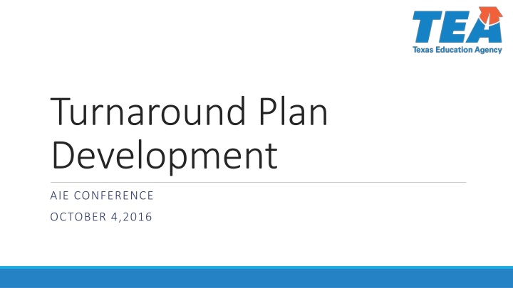 turnaround plan development