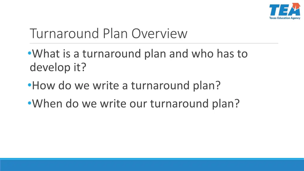 turnaround plan overview what is a turnaround