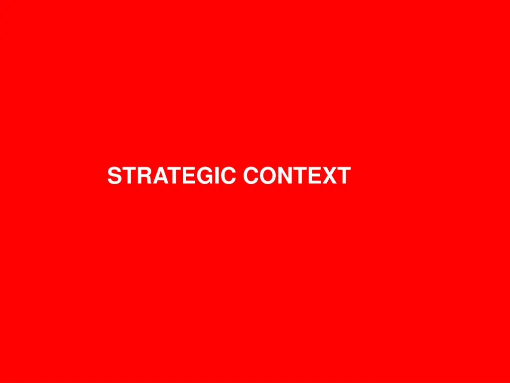 strategic context