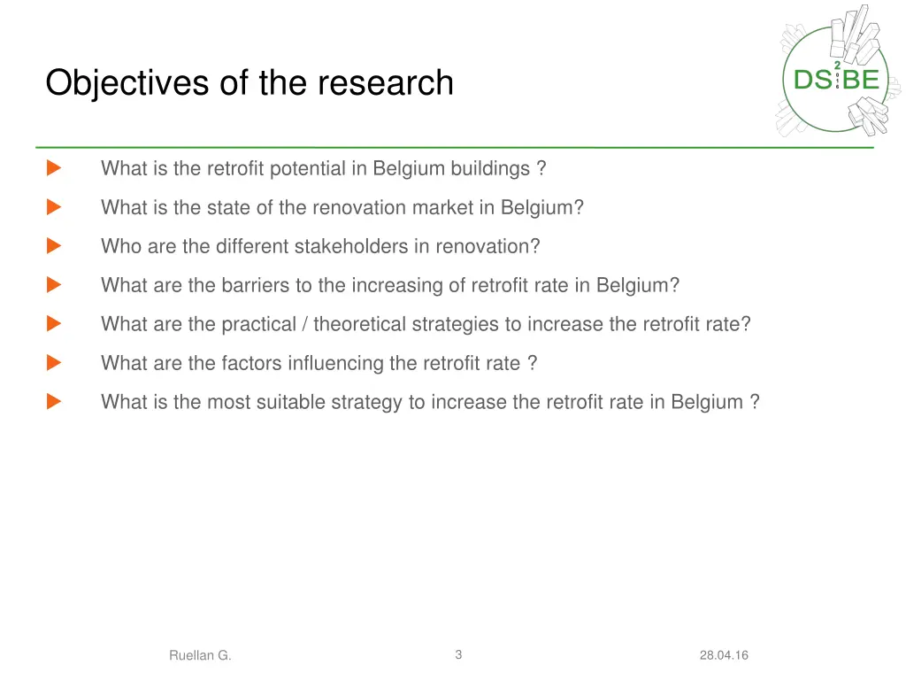 objectives of the research