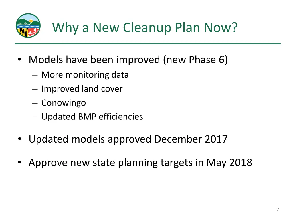 why a new cleanup plan now
