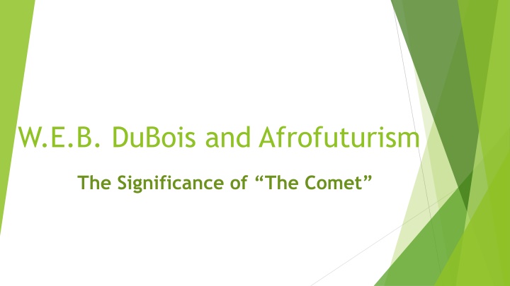 w e b dubois and afrofuturism
