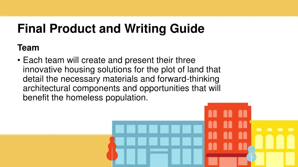 final product and writing guide
