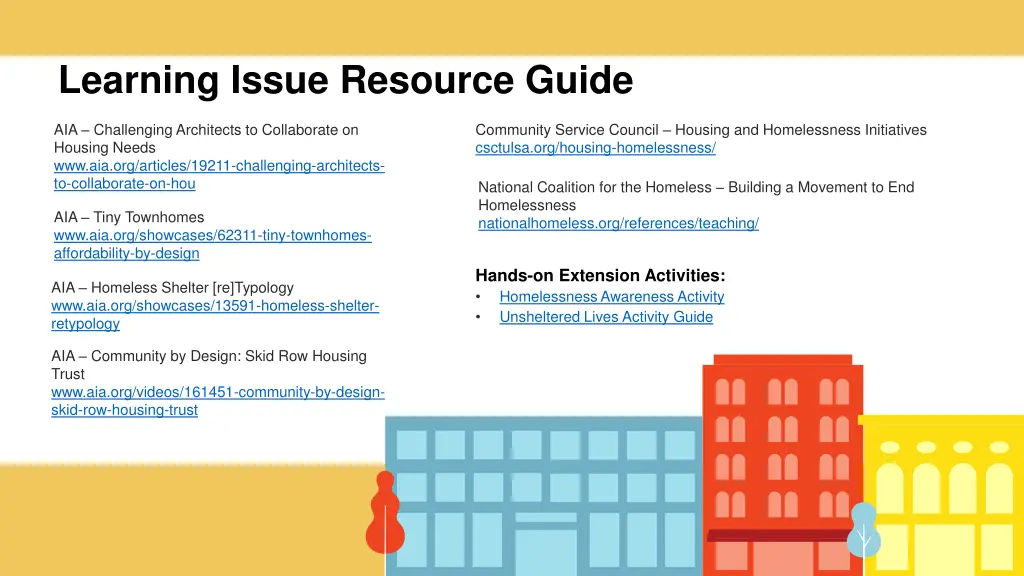learning issue resource guide