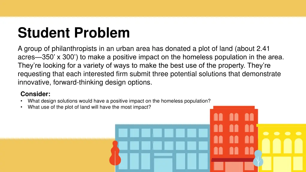 student problem a group of philanthropists