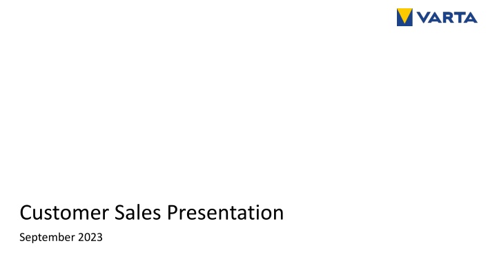 customer sales presentation