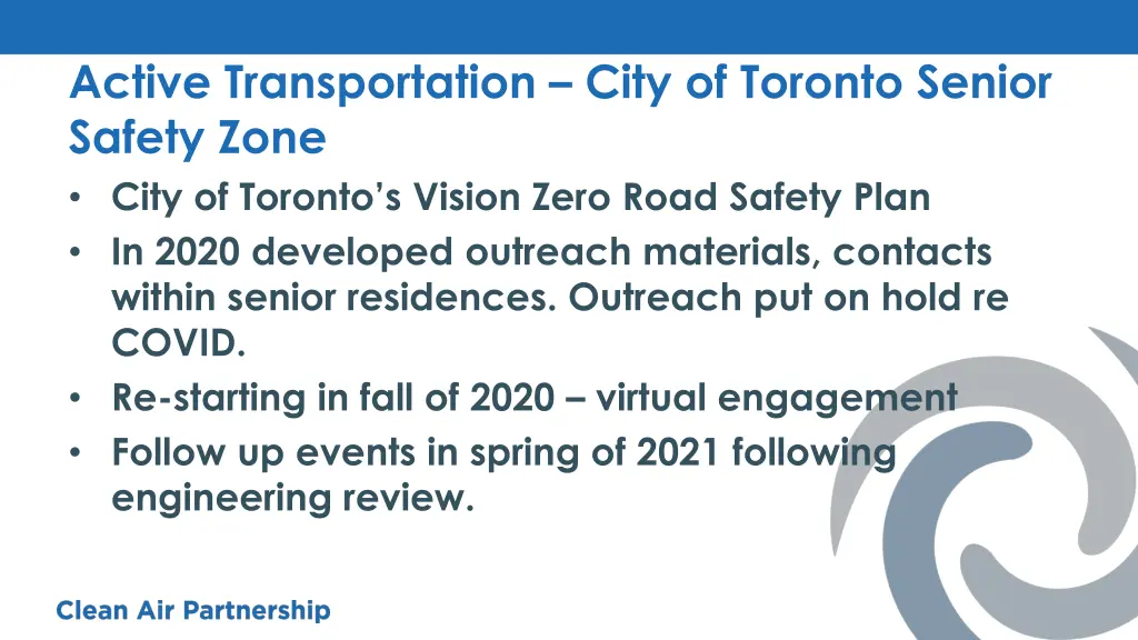 active transportation city of toronto senior