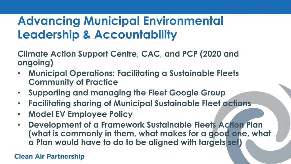advancing municipal environmental leadership 1