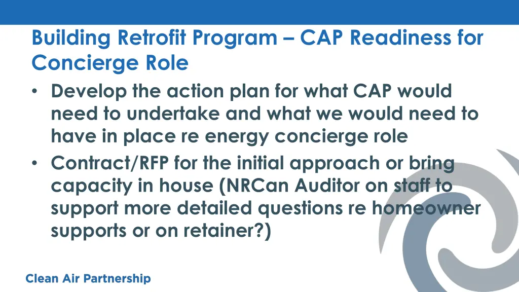 building retrofit program cap readiness