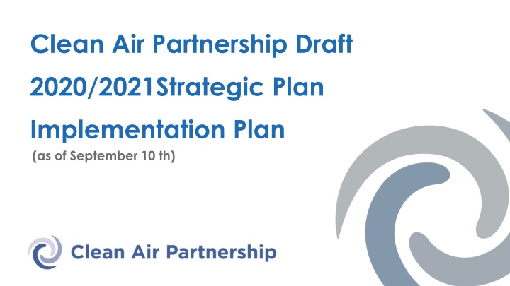 clean air partnership draft 2020 2021strategic