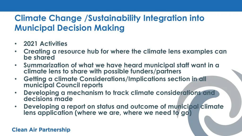 climate change sustainability integration into 2