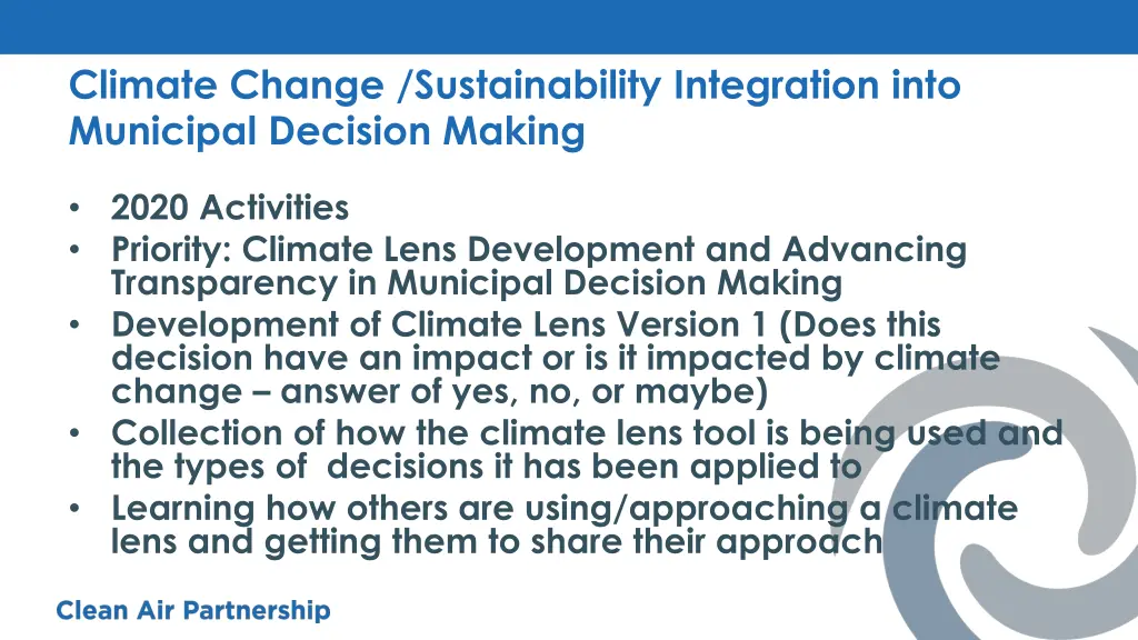 climate change sustainability integration into