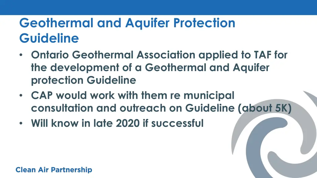 geothermal and aquifer protection guideline