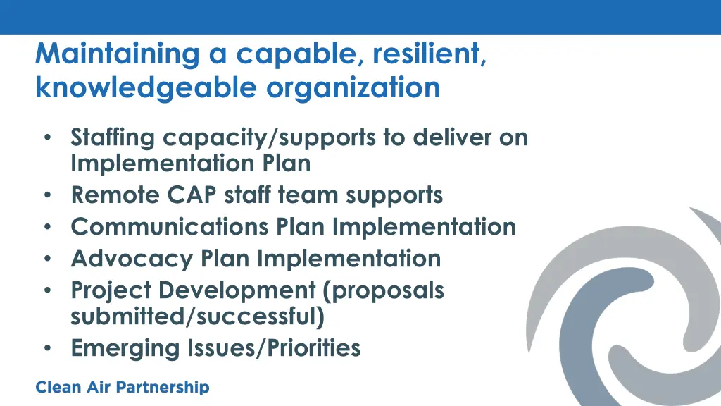 maintaining a capable resilient knowledgeable