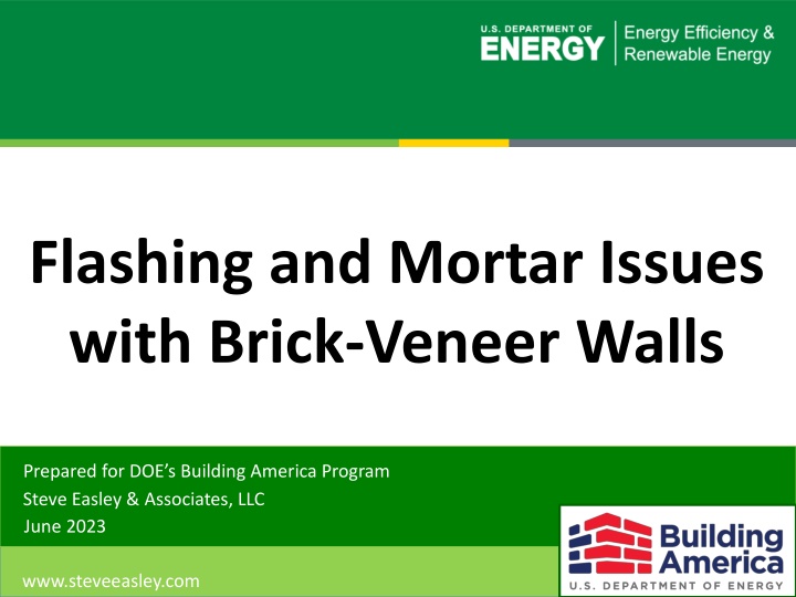 flashing and mortar issues with brick veneer walls