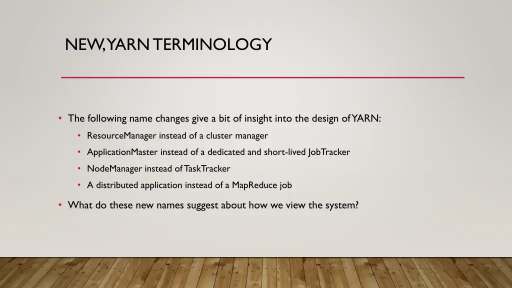 new yarn terminology