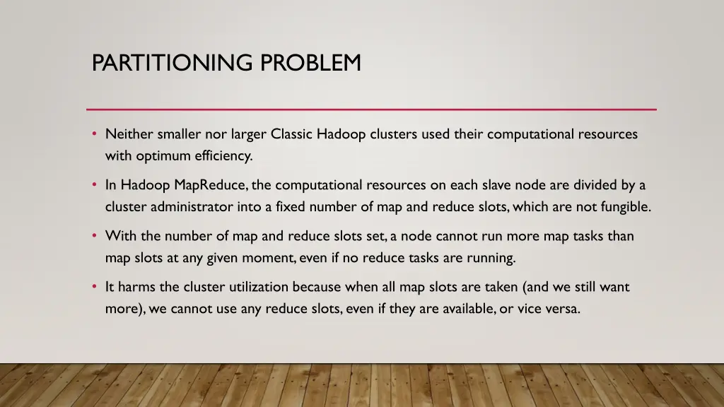 partitioning problem