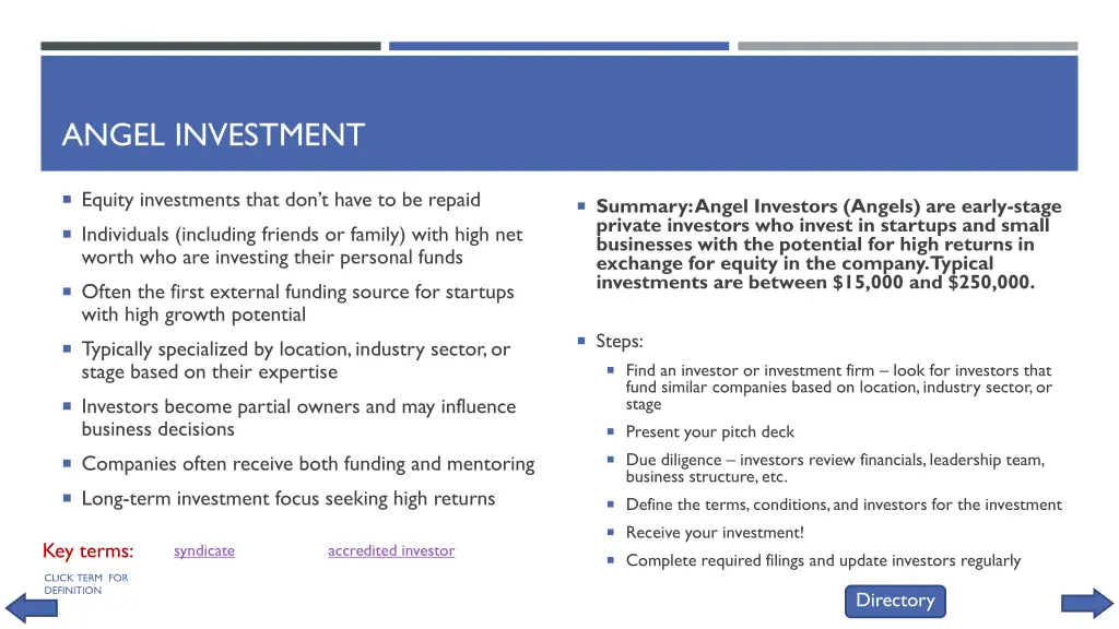 angel investment