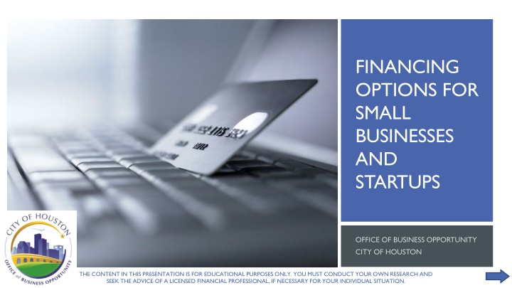 financing options for small businesses