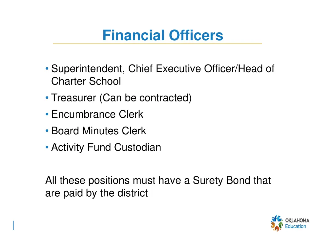 financial officers
