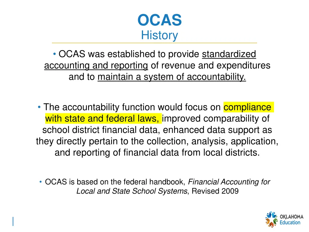 ocas history