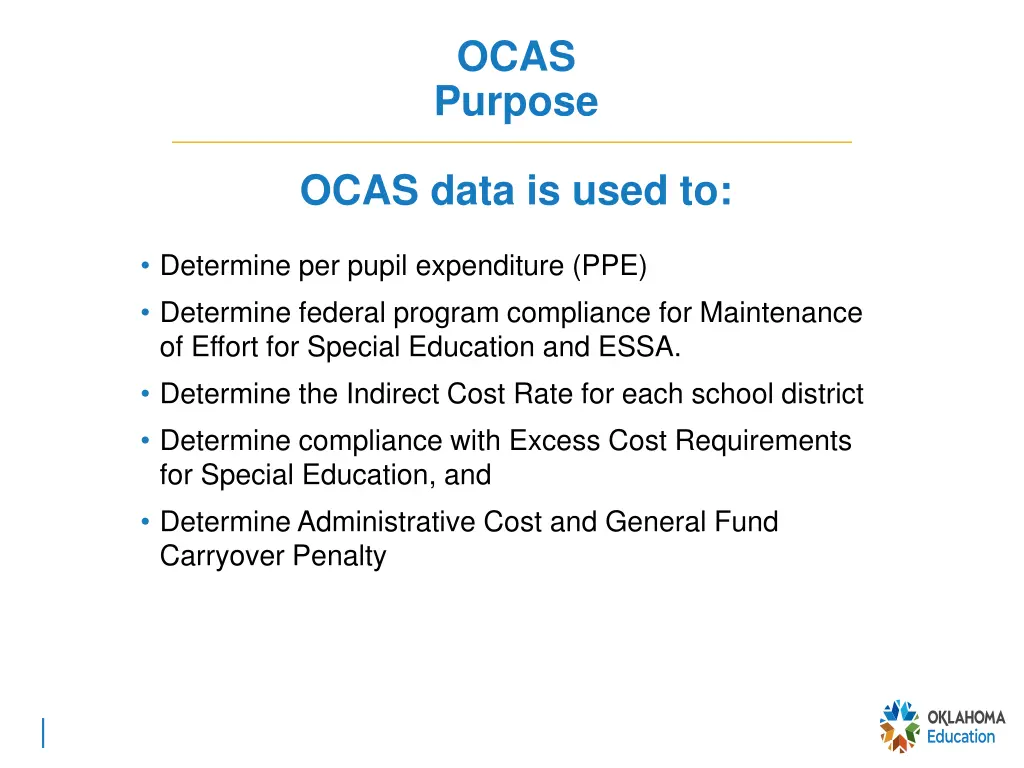 ocas purpose 1